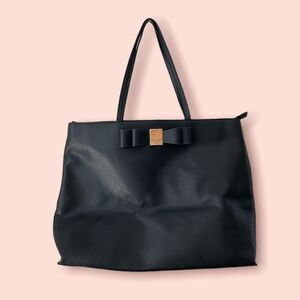 MERONA Black Bow Tote Bag